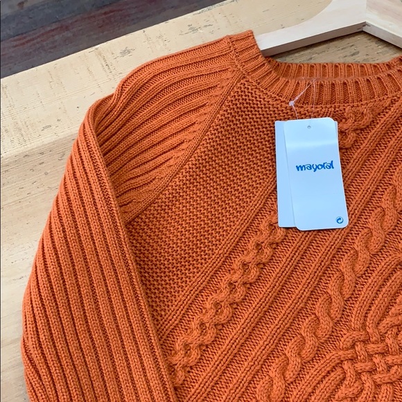 Orange girls sweater - Picture 3 of 8